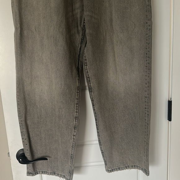 NWT Zara Mid Rise Full Length Tailored Balloon Jeans - Picture 6 of 8